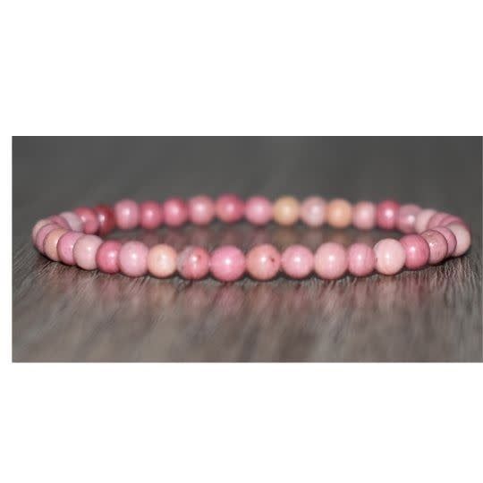 Rhodochrosite  4MM Bracelet