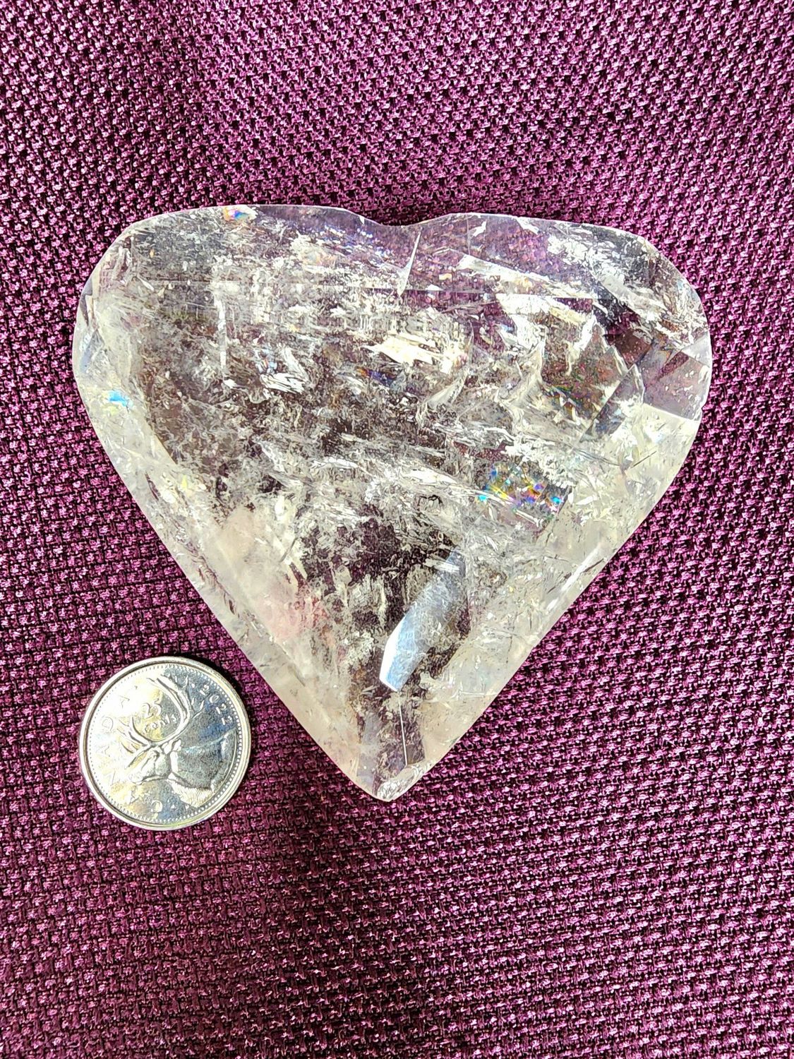 Clear Quartz Heart