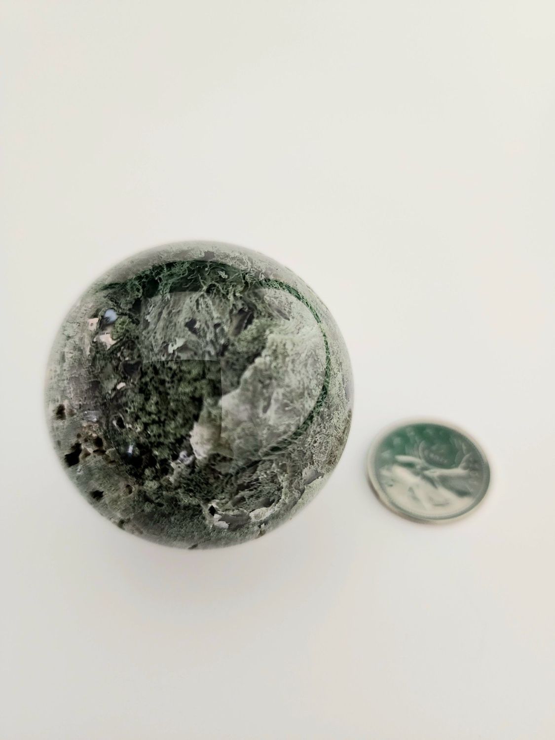Moss Agate Sphere 2&quot;