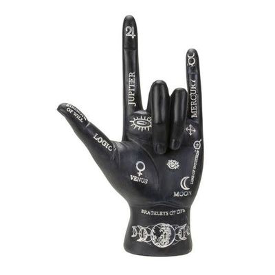 Black Palmistry Hand Statue