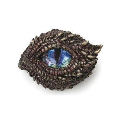 Thorny Scale Dragon Eye Trinket Box  5&quot; x 4&quot;