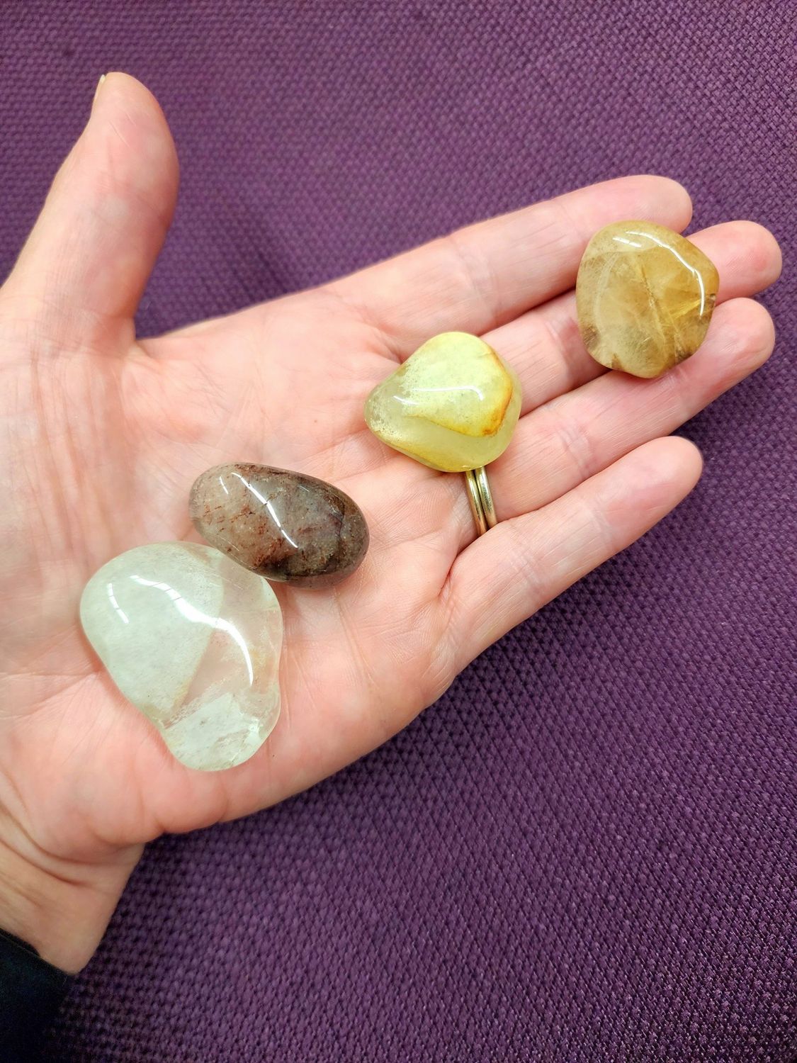 Shamanic Quartz (Lodolite) Tumble