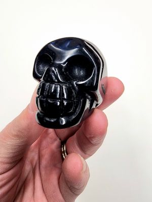 Black Onyx Crystal Skulls  2&quot;