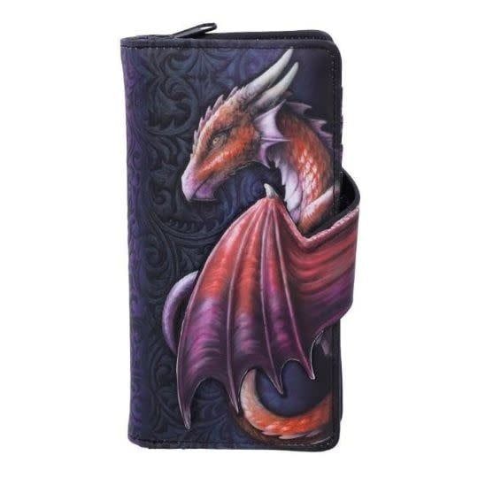 Embossed Vegan Wallet: Dragon Take Flight