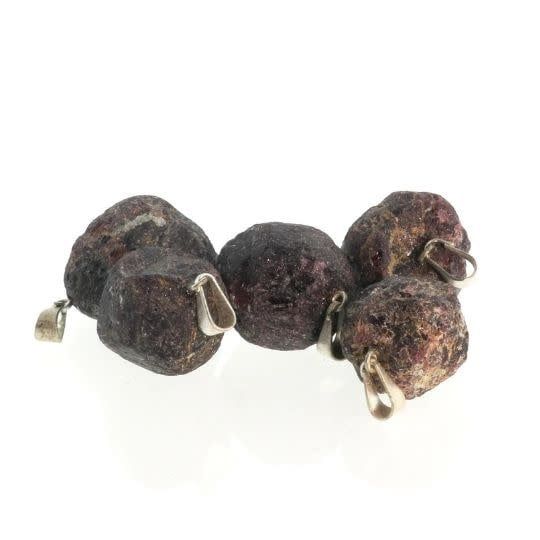Assorted Garnet Rough Pendants