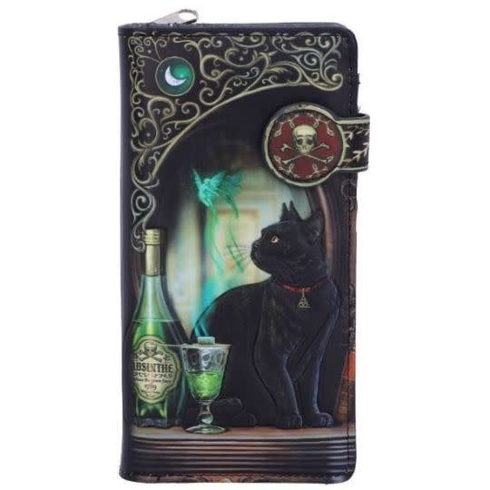 Embossed Vegan Wallet: Absinthe