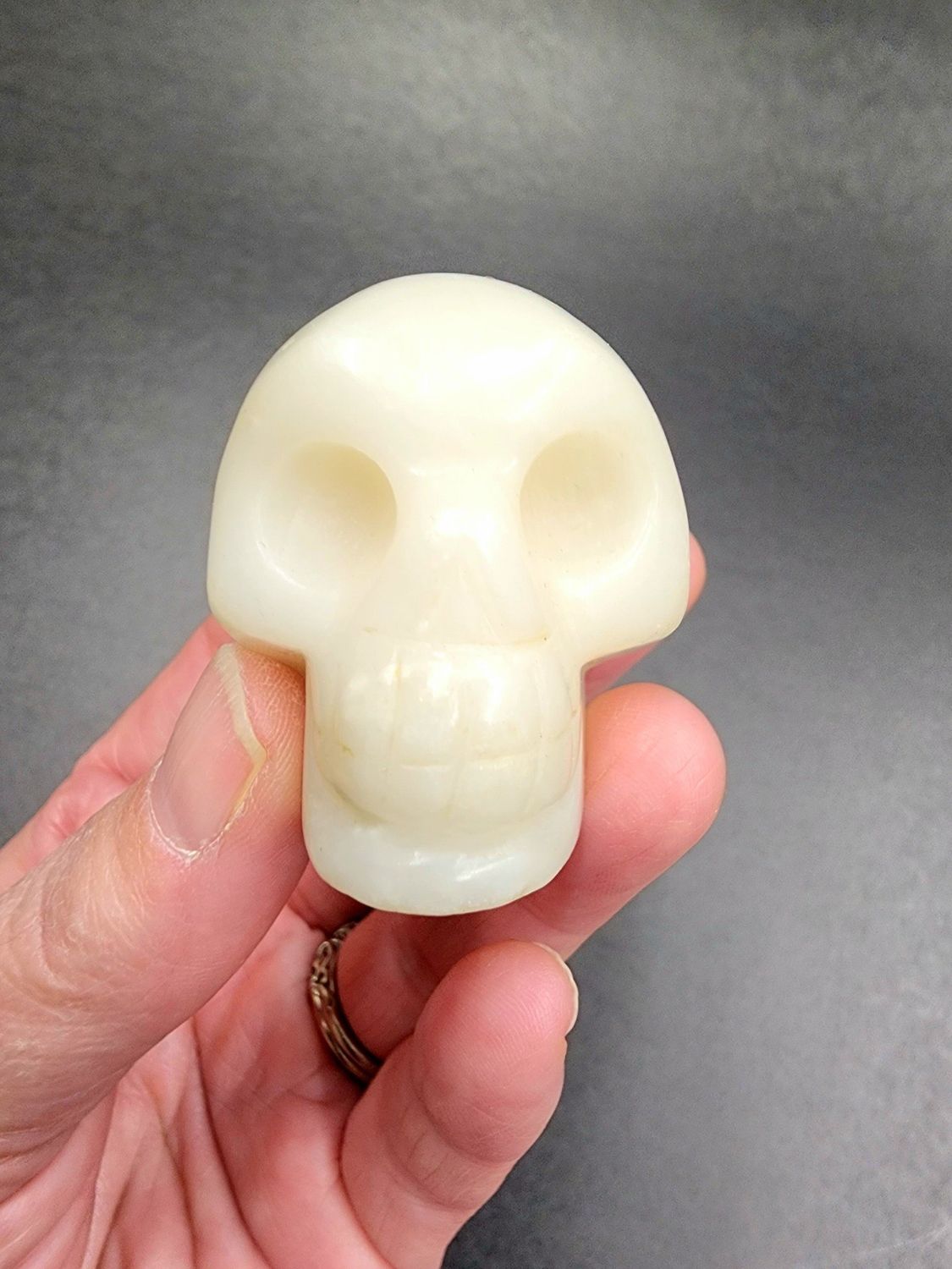 White Common Opal  Crystal Skull 2&quot;