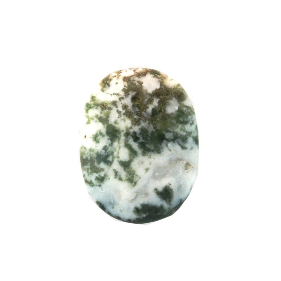 Worry Stone - Green Moss Agate