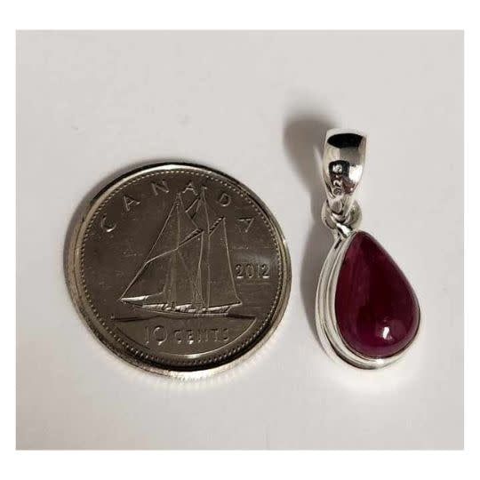 Ruby Pendant C Sterling Silver