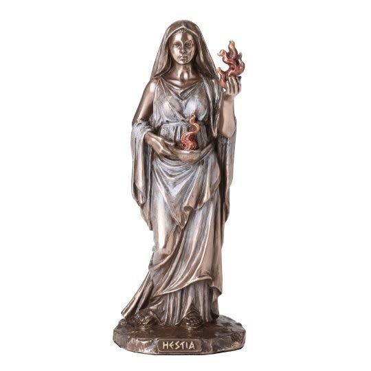 Hestia Greek Goddess of Home &amp; Hearth Statue 6&quot;