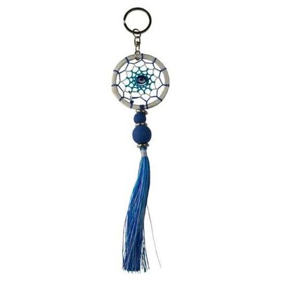 Evil Eye Dream Catcher Keychain 7&quot;