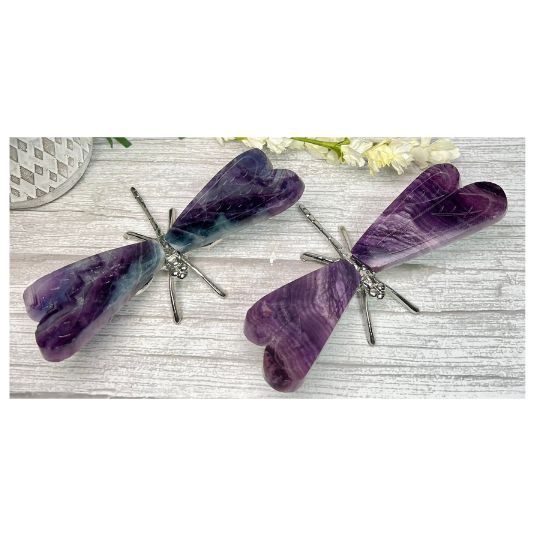 Fluorite Dragonfly 1.5&quot;