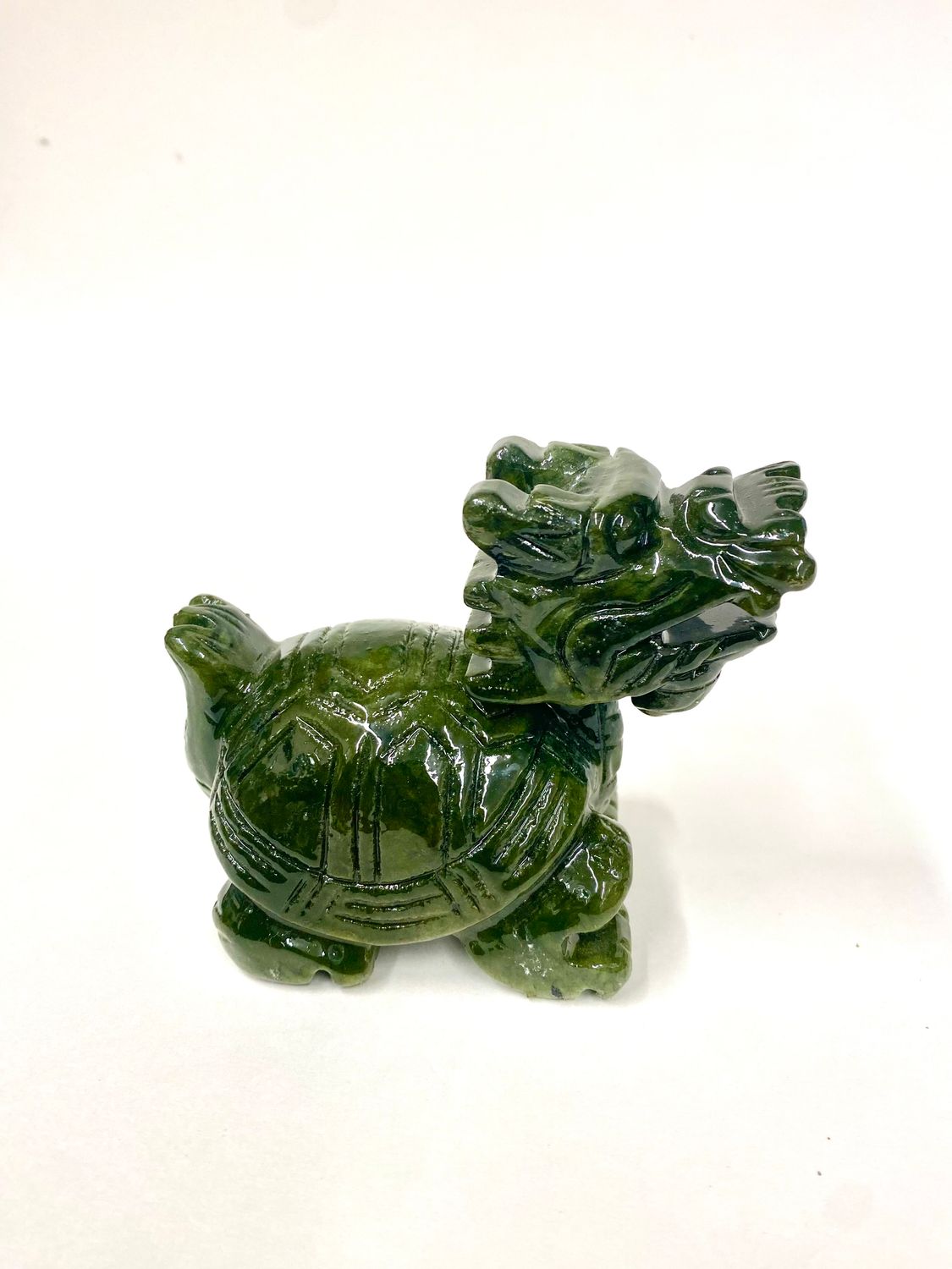 Feng Shui Jade Turtle Dragon 4.5&quot;