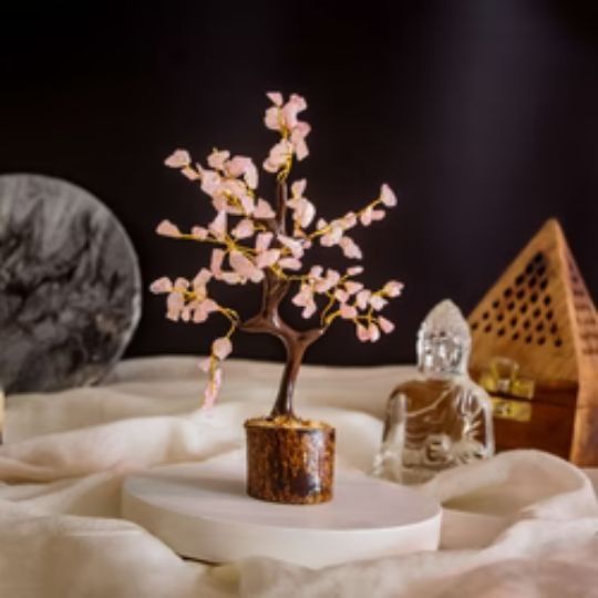 Rose Quartz Bonsai Tree - 6&quot;-8&quot;
