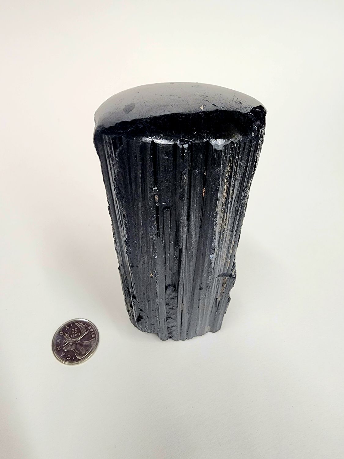 Raw Black Tourmaline Top Polished 5&quot;