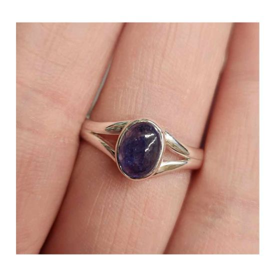 Sapphire Ring - Size 5 Sterling Silver