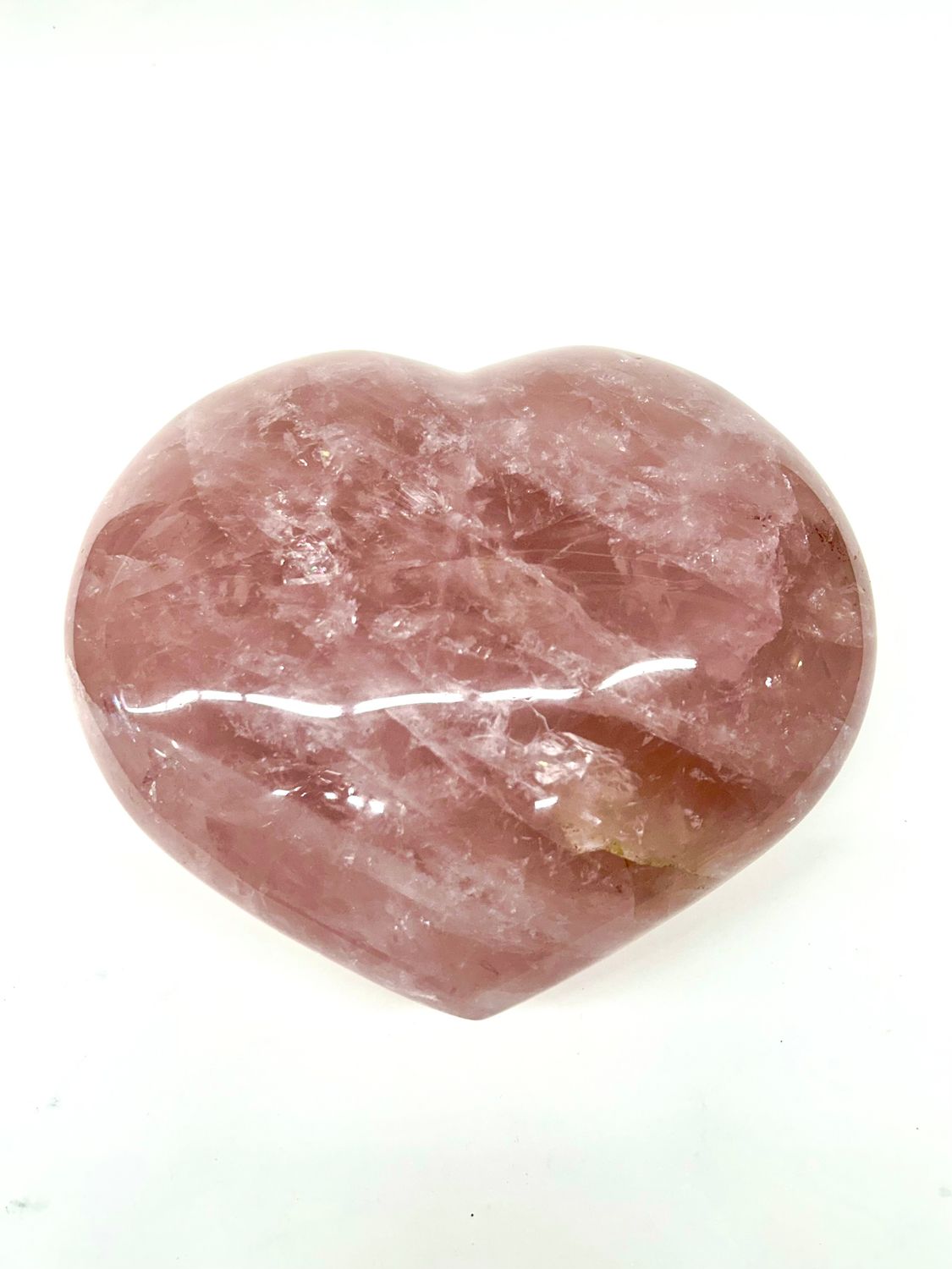 Giant Rose Quartz Heart  7lb 7&quot;