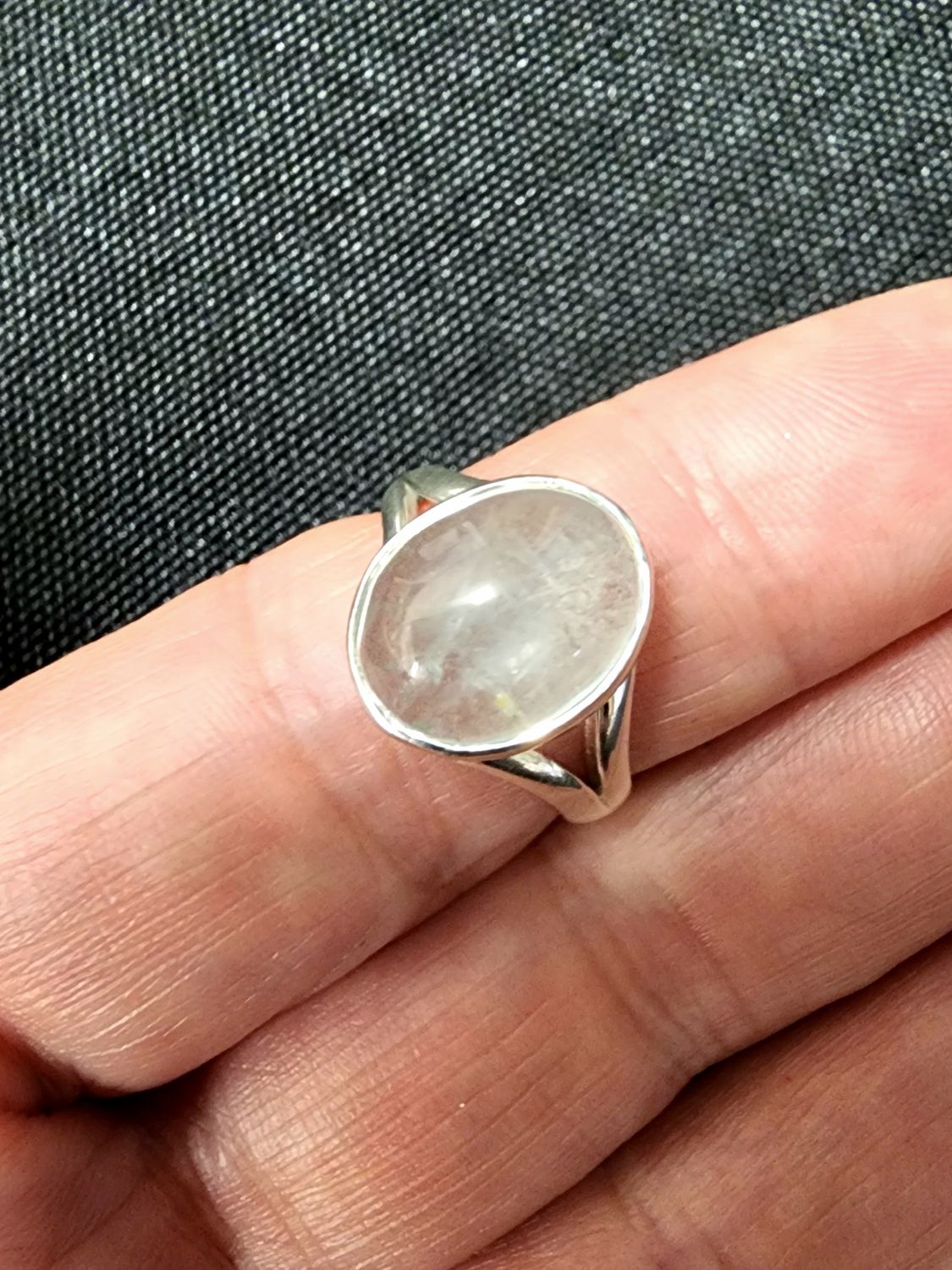 Aquamarine Ring - Size 7 Sterling Silver