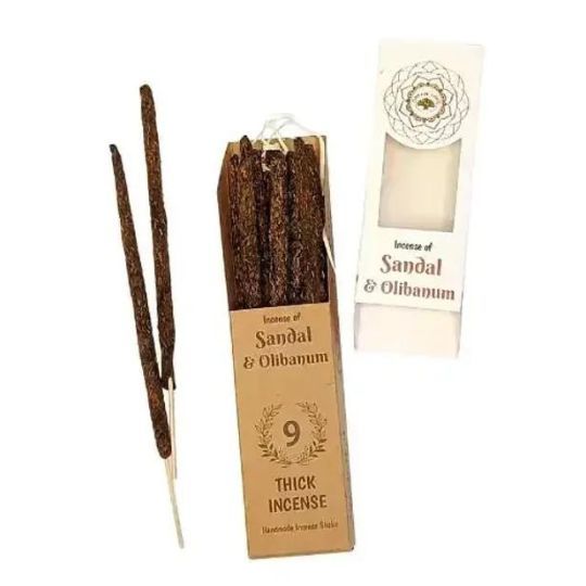 Sandalwood &amp; Oblibanum (Frankincense) Thick Incense