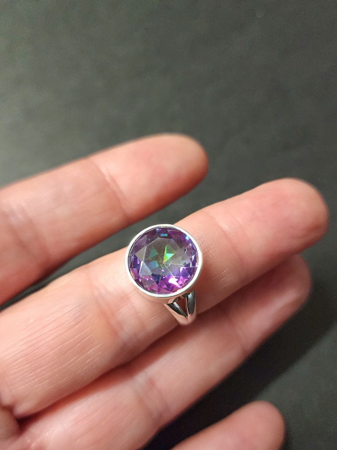 Mystic Topaz Ring - Size 7 Sterling Silver