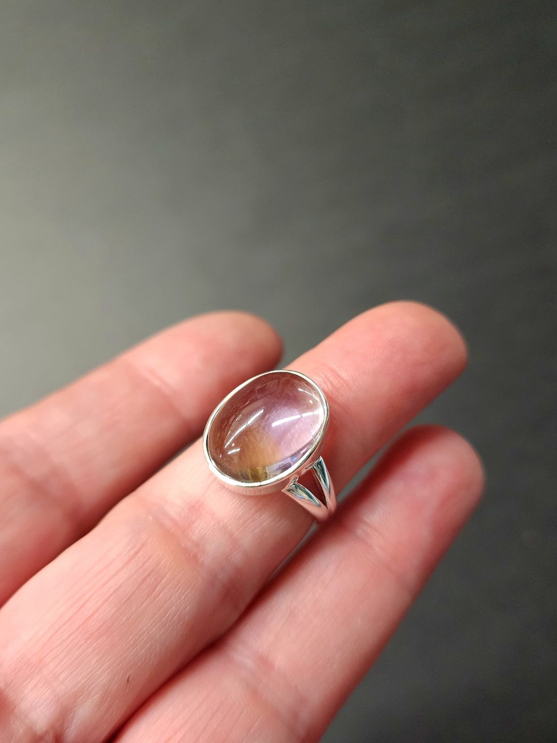 Ametrine Ring - Size 7 Sterling Silver