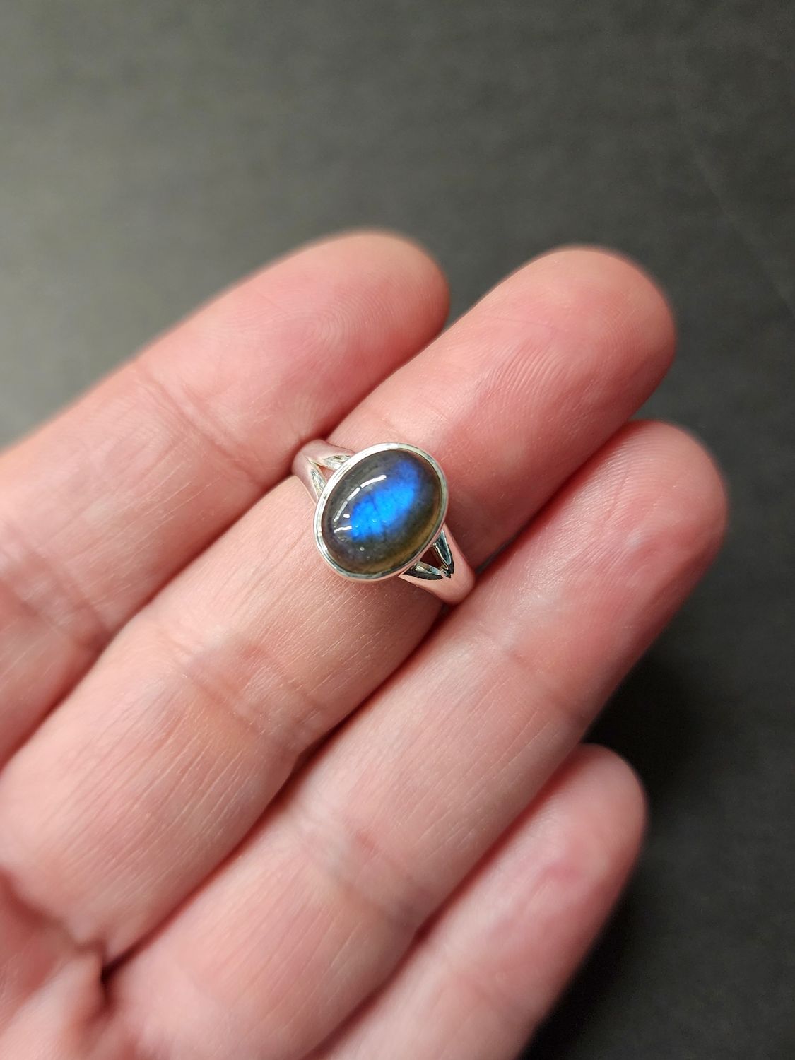 Labradorite Ring - Size 6 Sterling Silver