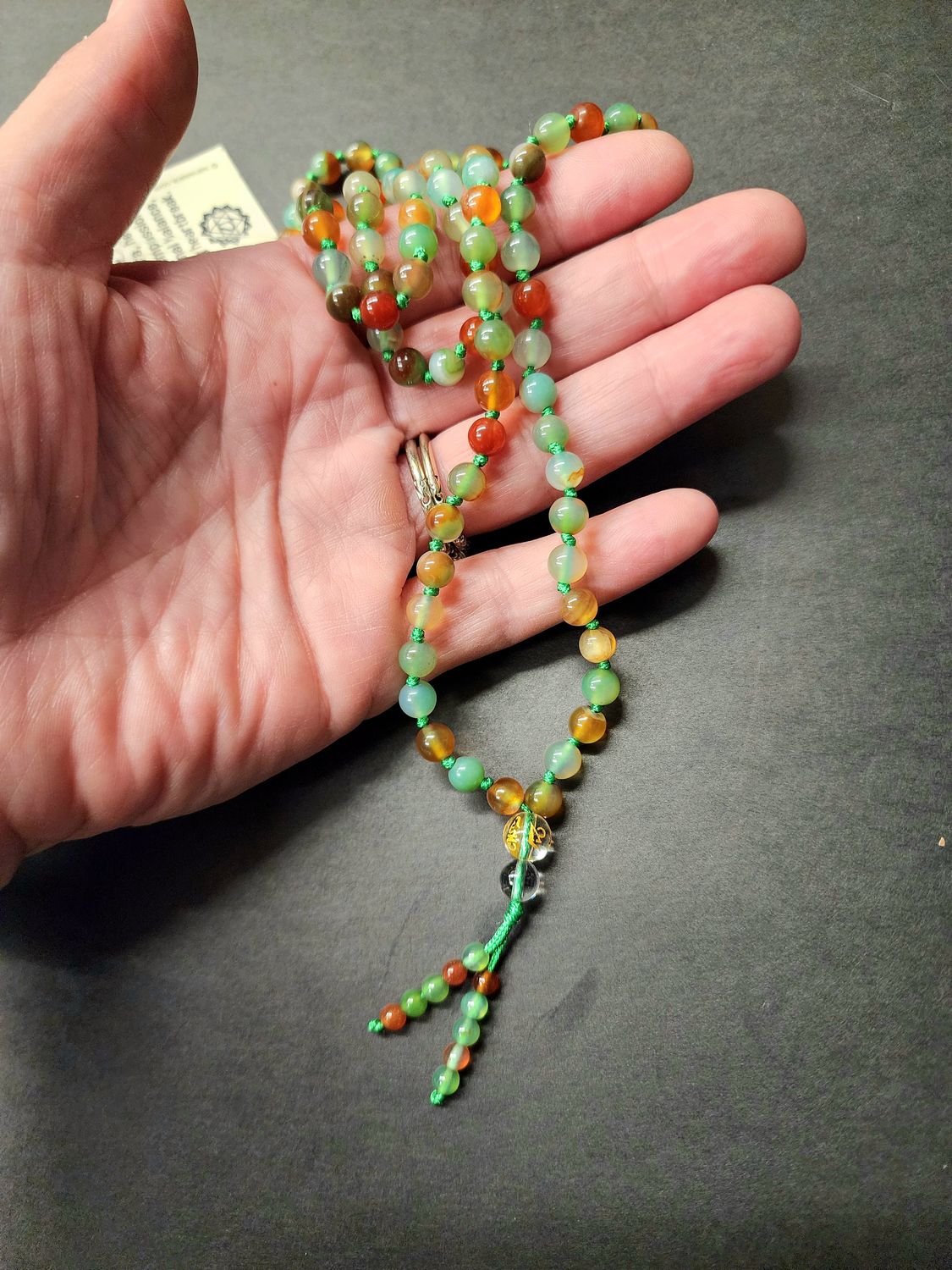 Rainbow Agate / Mixed Agate Mala 6mm beads