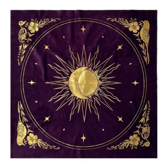 Tarot / Altar Cloth: Celestial Amethyst Velvet