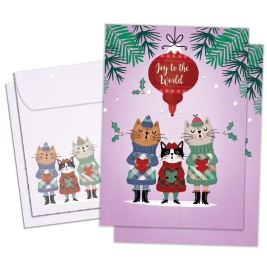 Cat Carolers Holiday / Christmas - Greeting Card