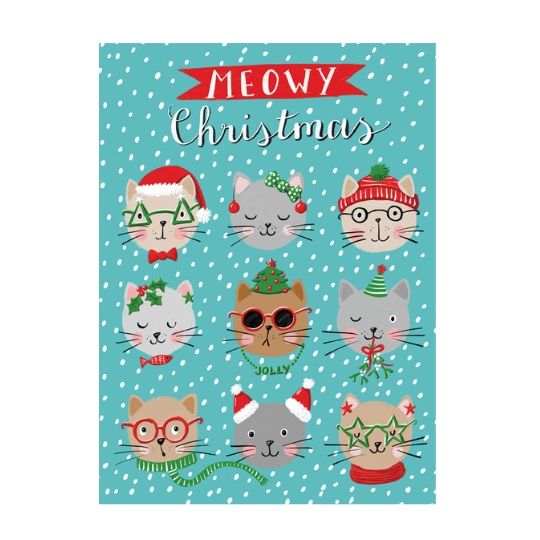Meowy Christmas - Greeting Card