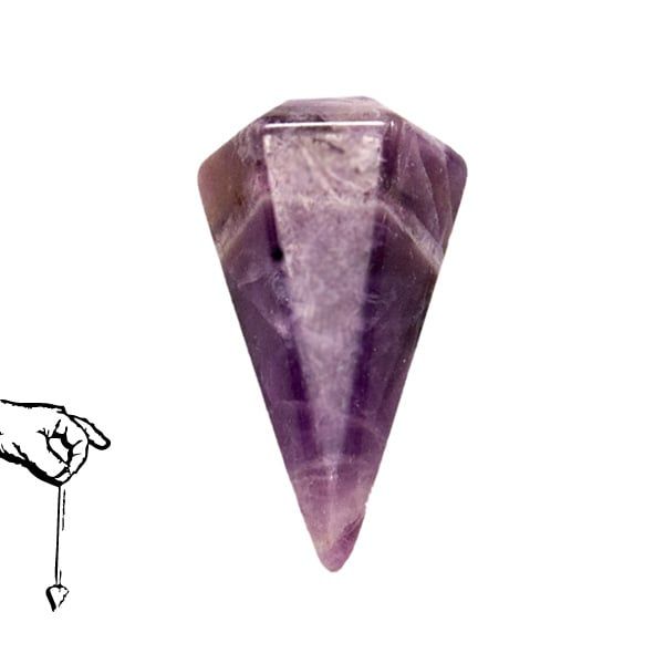 Amethyst Faceted Pendulum