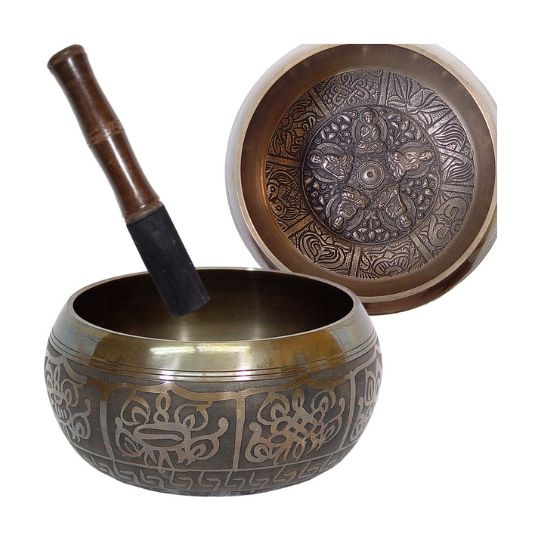 Dhyani Buddhas 4.5&quot;C Singing Bowl - Root Chakra - Note C