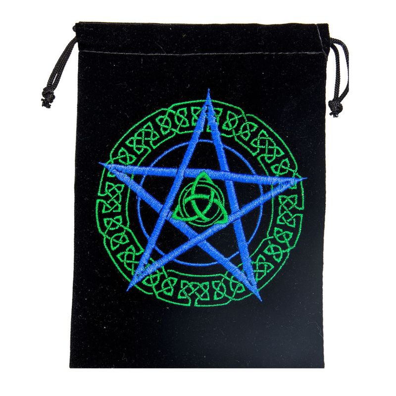 Celtic Pentacle Velvet Tarot Bag