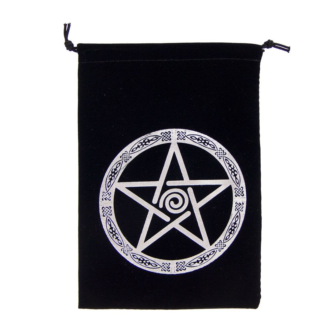 Pentacle Velvet Tarot Bag 5&quot; x  7&quot;
