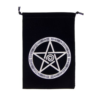 Pentacle Velvet Tarot Bag 5&quot; x  7&quot;