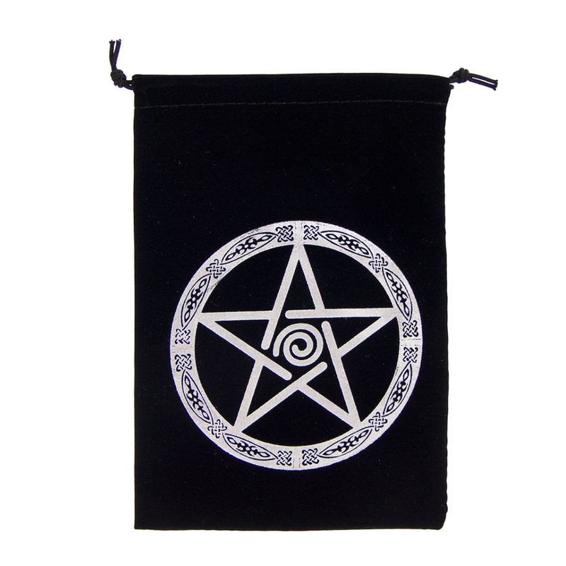 Pentacle Velvet Tarot Bag 5&quot; x  7&quot;