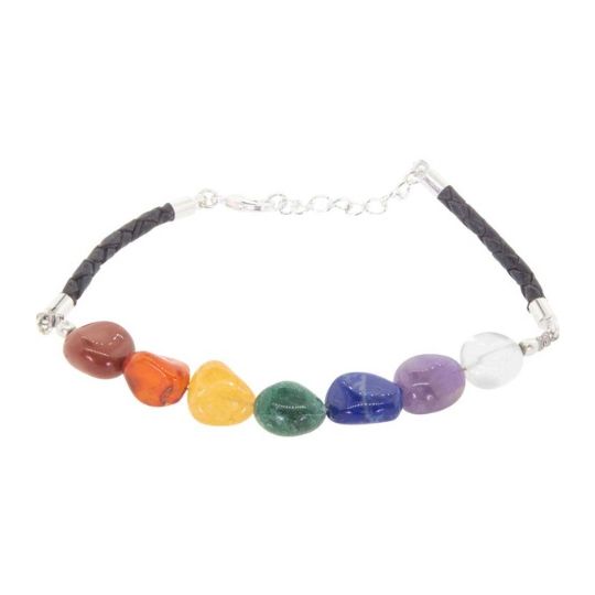 Chakra Bracelet Tumbled with Clasp
