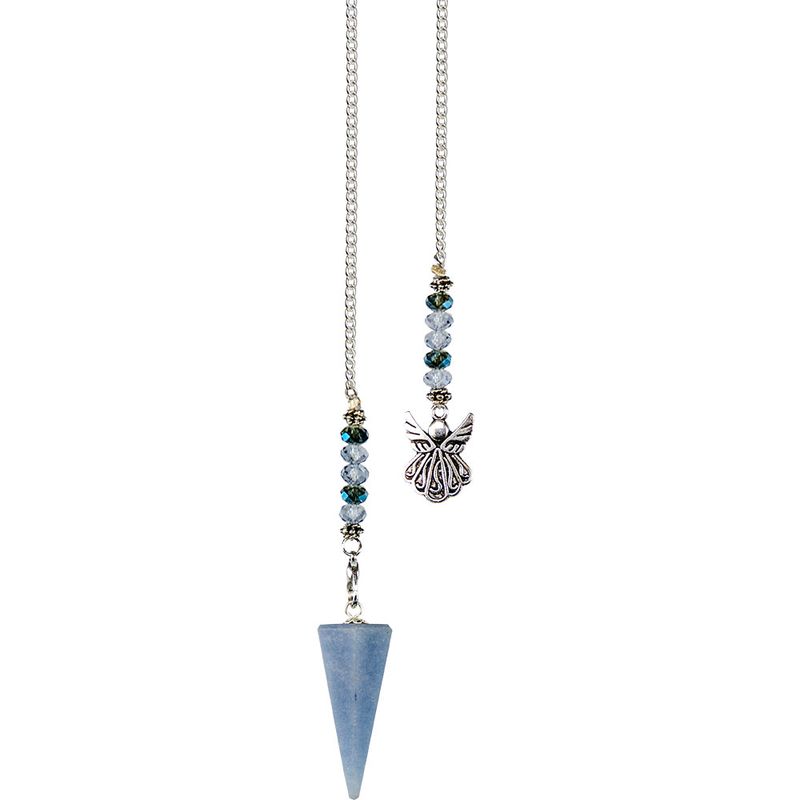 Angelite with Angel  -  Pendulum