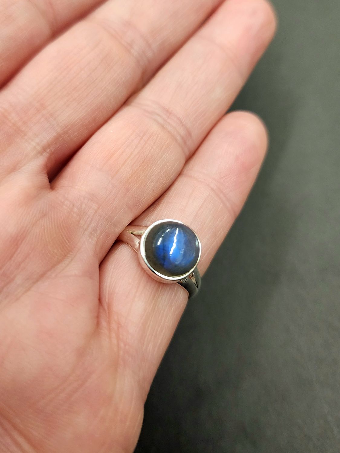 Labradorite Ring - Size 5 Sterling Silver