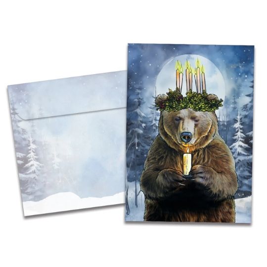 Bear Light Holiday Greeting Card