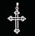 Cross w/ Celtic Knots Sterling Silver Pendant