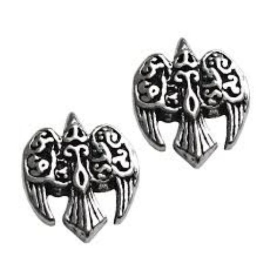 Morrigan Raven Earrings Sterling Silver