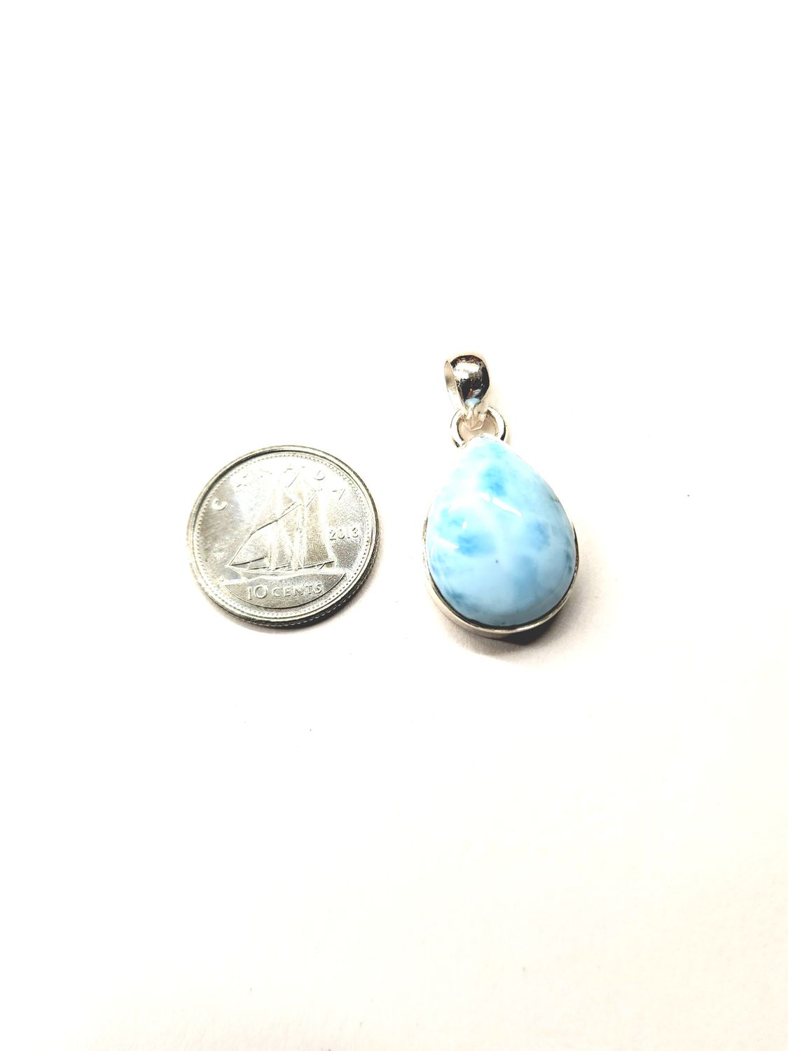 Larimar Pendant Sterling Silver