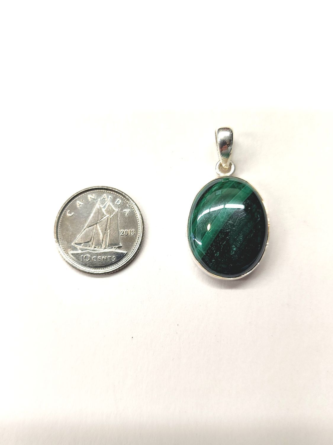 Malachite B Pendant Sterling Silver .925