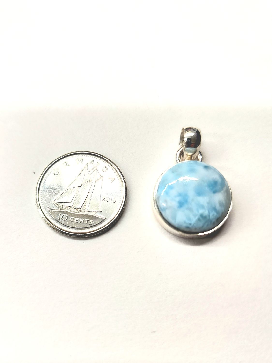 Larimar Pendant A Sterling Silver