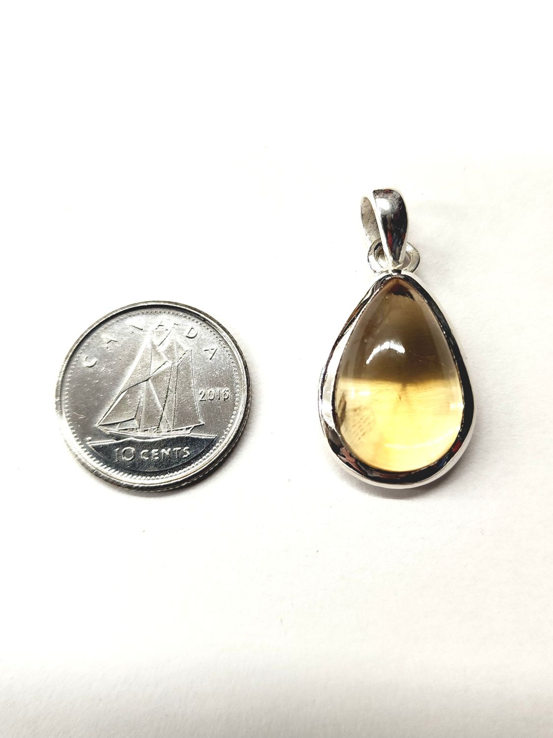 Citrine Pendant A Sterling Silver