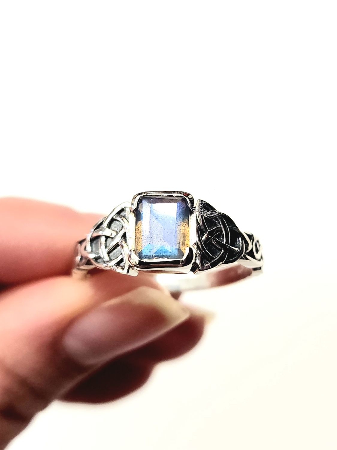 Labradorite .925 Sterling Silver Unisex Ring Size 11