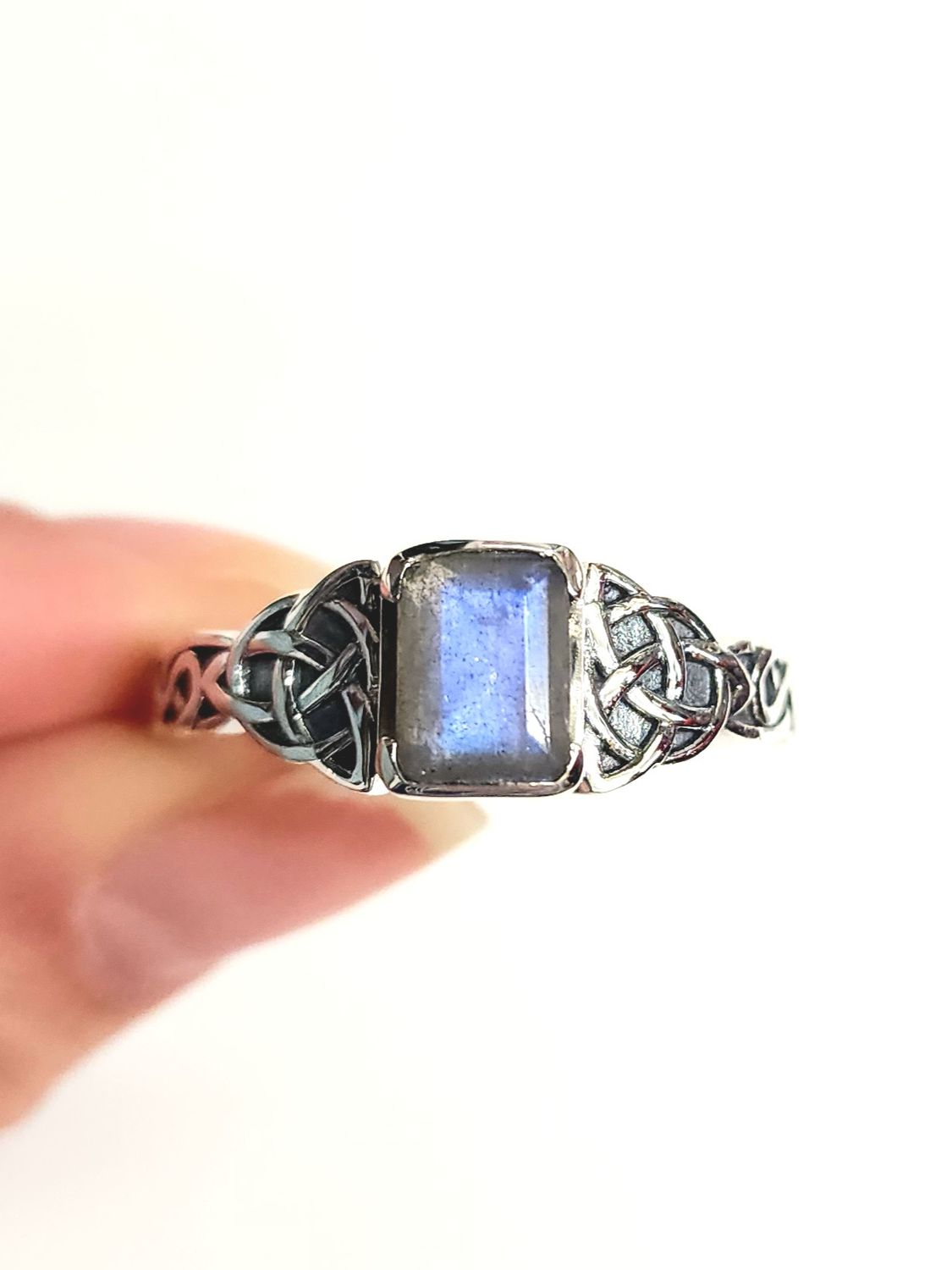 Labradorite .925 Sterling Silver Unisex Ring 14