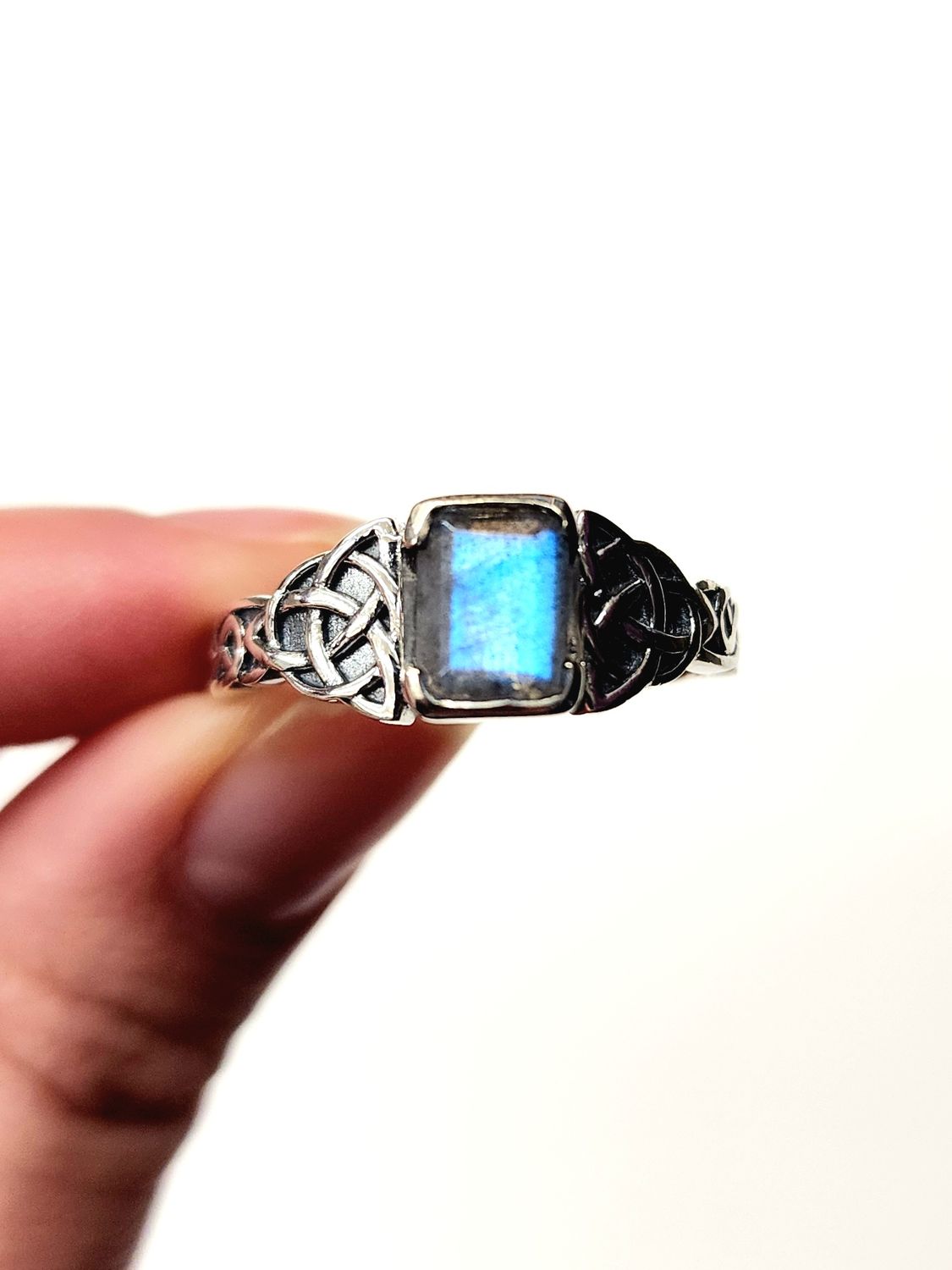 Labradorite .925 Sterling Silver Unisex Ring 12