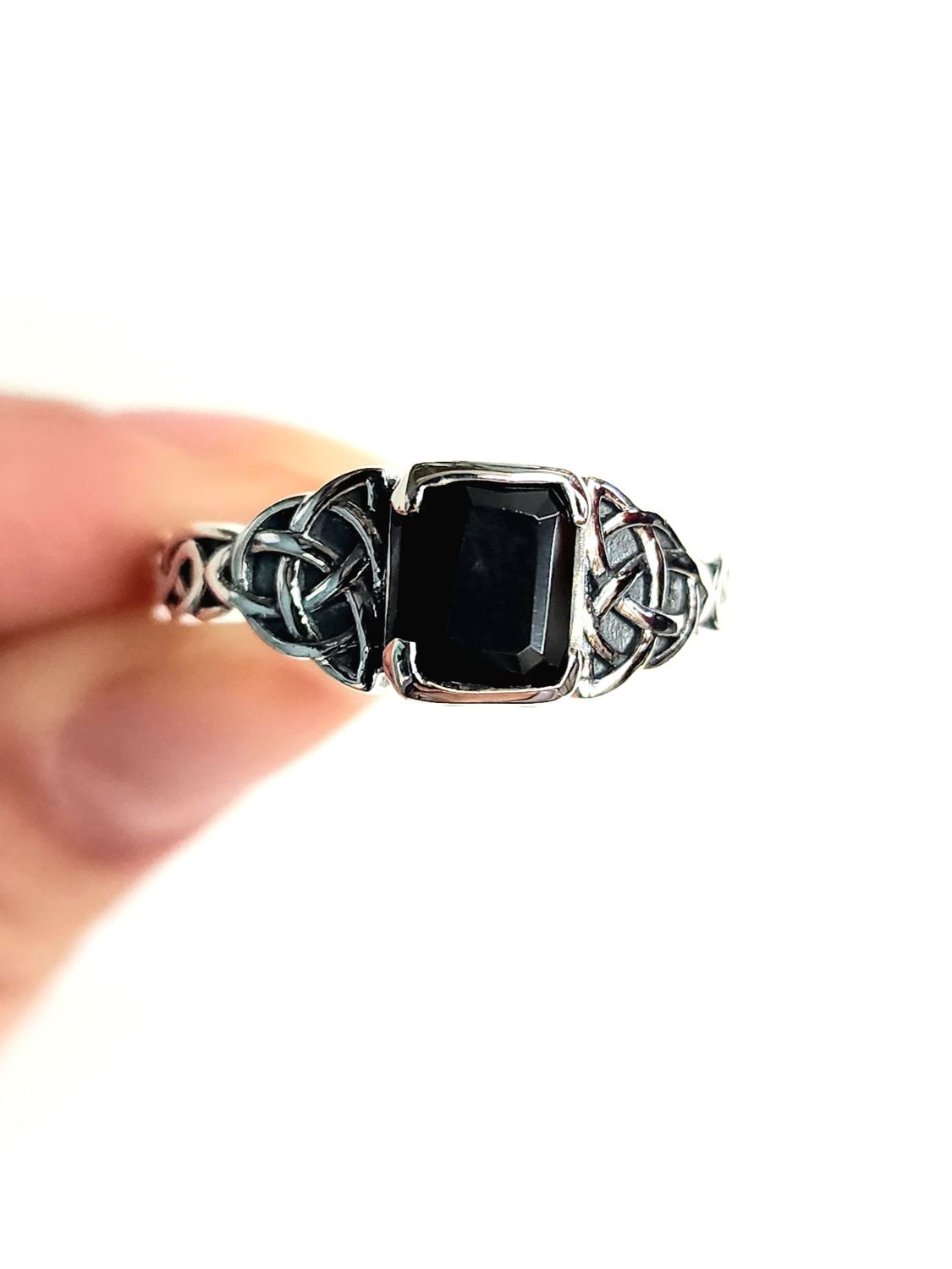 Onyx  .925 Sterling Silver Unisex Ring 11